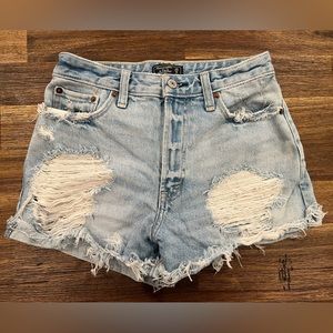 Abercrombie & Fitch Denim High Rise Short
